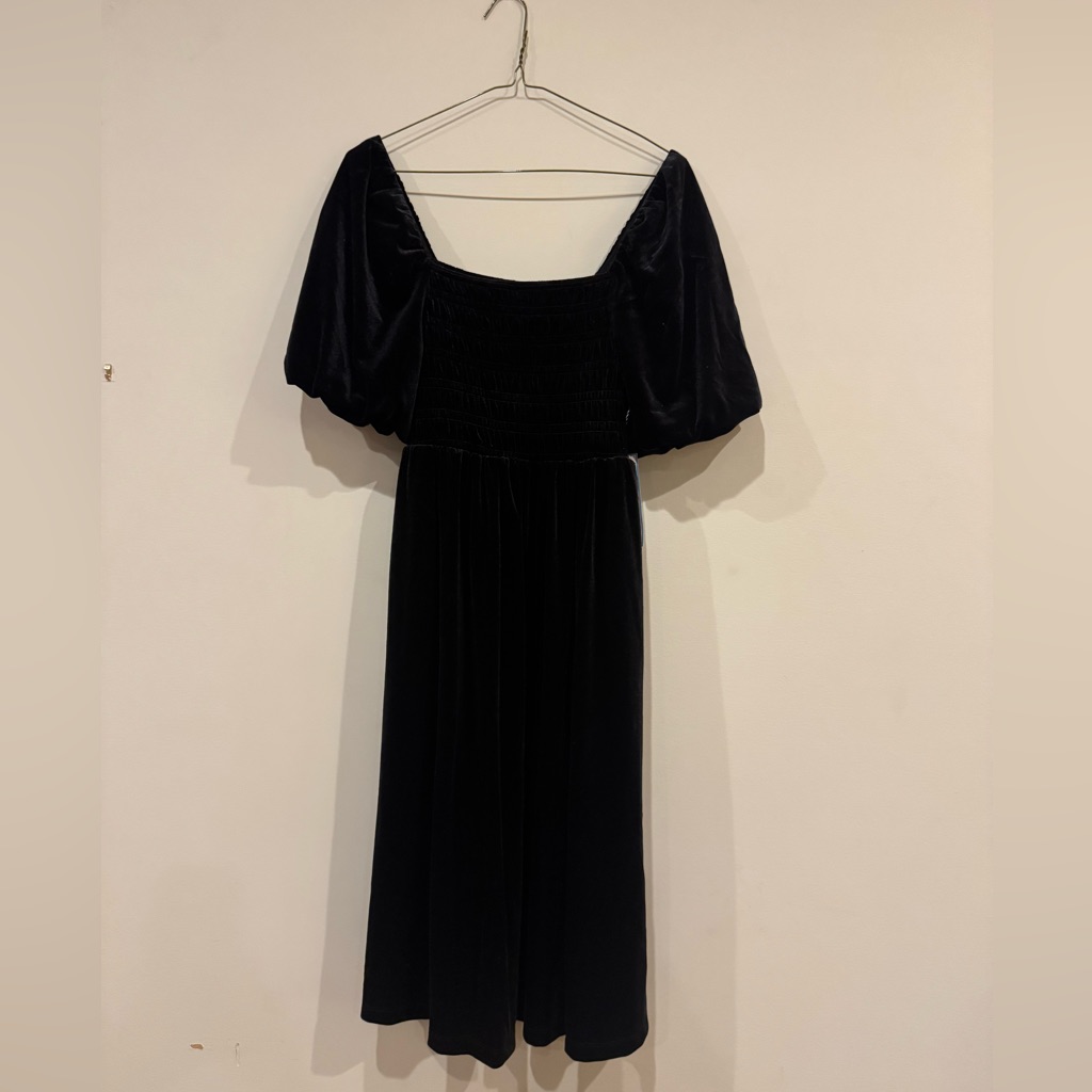 Draper James Black Long Sleeve Dress